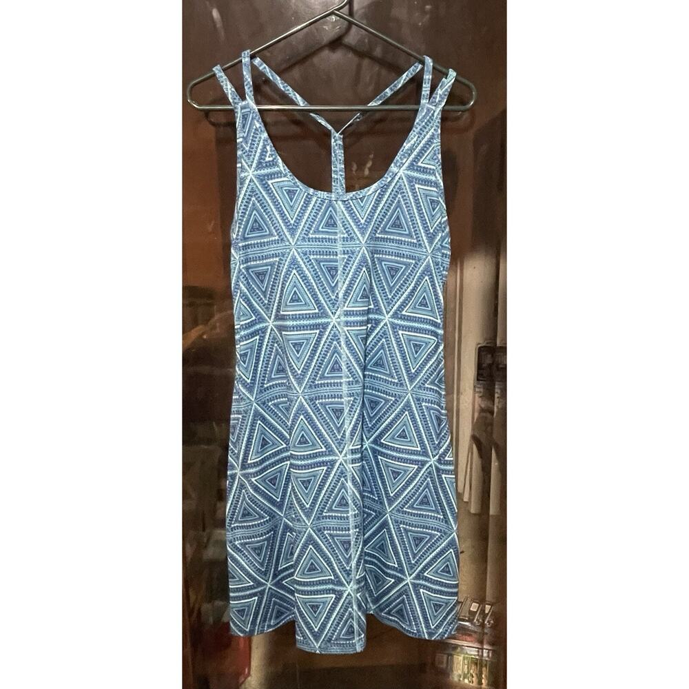 Patagonia‎ Little Bermuda Latticeback Dress Big Sur Blue Size Medium